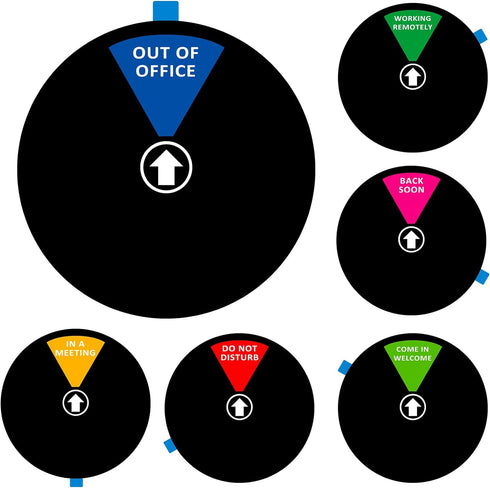 Privacy Door Sign, Do Not Disturb/Come in Welcome/Out of Office/in a Meeting/Back Soon/Working Remotely Sign, That Lets Others Know Whether You're...