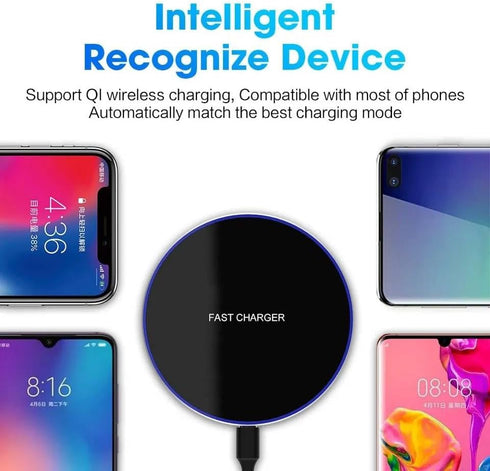 30W Fast Wireless Charger/Charging Pad, Compatible with iPhone 14/14 Plus/14 Pro/14 Pro Max/13/13 Mini/SE 2022/12/11/X/8, Samsung Galaxy S23/S23 U...
