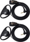 1 Pin 2.5mm D Shape Walkie Talkie Earpiece Headsets with PTT Mic?for Motorola Radios Talkabout Series Two-Way Radios ?2 packs?...