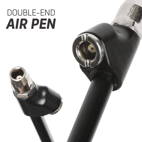 WYNNsky Heavy Duty Straight-on Dual Head Air Pressure Gauge, Extended Tube Construction for General Applications(10-150PSI)...