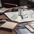 Rotating Revolver Pen Holder, Gun Cylinder Pen Holder, Aluminum Gun Pencil Holder, Non-Slip Desk Pen Holder for Men's Birthday, Office Decoration...