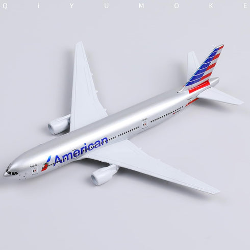 Boeing 777 AA Airlines 1/400 Diecast Metal Airplane Model with Stand Airlines Model Plane Alloy Display Collectible Model Kit for Aviation Enthusi...