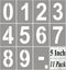 5 Inch Large Number Stencils for Painting - 11 Pack Number Stencil Templates for Curb Address, Cakes, Cookies, Mailboxes and Crafts, Reusable Hous...