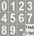 5 Inch Large Number Stencils for Painting - 11 Pack Number Stencil Templates for Curb Address, Cakes, Cookies, Mailboxes and Crafts, Reusable Hous...