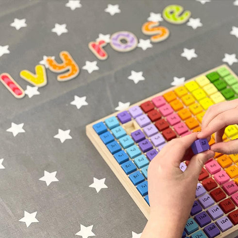 Bigjigs Toys Educational Wooden Times Table Tray...