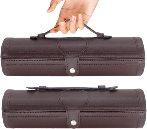 Shoe Shine Kit with PU Leather Sleek Elegant Case, Travel Shoe Shine Brush kit 12-Piece...