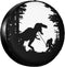 Dinosaur Bigfoot Rv Spare Tire Cover Wheel Tire Cover for Travel Trailers Protectors Weatherproof Dust-Proof for Camper Trailer Truck SUV Rv Unive...