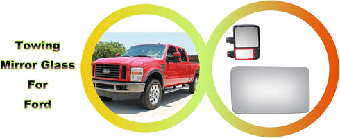 WLLW Mirror Glass fit for 13-14 F-150 08-20 F250 F350 F450 Super Duty 17-20 F550 Super Duty 16-21 F650 F750 Passenger Side (Lower Convex)...