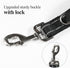 12" Dog Short Leash Lead -Heavy Duty for Puppy Small Medium Large Dogs (Black White)...