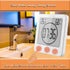 Waterproof Hanging Wall Clock Shower Timer, Large Digital Bathroom Alarm Clock for Kids, Big Visual Kitchen Cooking Countdown Timer, Bath Temperat...
