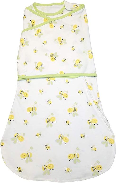 Swaddle Sack for Baby Babies 3-Ways Adjustable Swaddling Sleeping Bag Cotton Wearable Blanket for Newborn Boys and Girls (Yellow, 6-12 Months)...