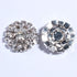 50PCS 19mm Round Crystal Rhinestone Buttons with Flatback for DIY Hair Accessories, Flower Center Bouquet Wedding Invitation, Clothes Sewing (KA3)...