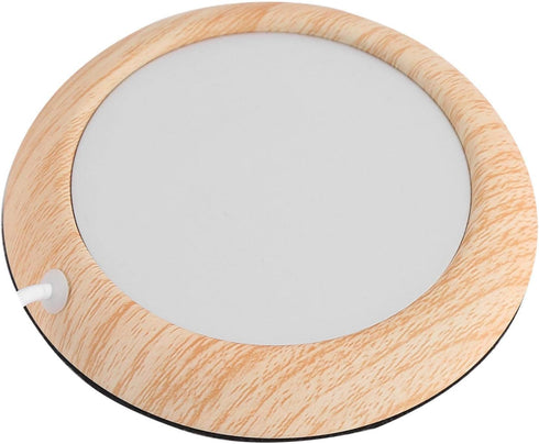 USB Wood Grain Cup Warmer with USB Cable Electric Cup Drink Plate Tea Mat Coffee Warmer Pad for Home Use(Wood Grain Gloss)...