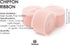 Vitalizart Blush Pink Chiffon Silk Ribbon 1" x 21Yd Fringe Fabric Eco-Friendly Package (3 Rolls *7Yd) for Wedding Invitations Bridal Bouquets Deco...