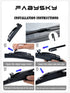 2 wiper Factory for Ram 1500 2011-2018,Nissan Quest 1993-2002,Ford F-150 1997-2020,Dodge Challenger 2008-2020 Original Equipment Replacement Wiper...