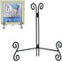 Plate Stand, 1 Pack 10 Inch Plate Holder for Display, Black Foldable Iron Table Easel for Picture Book Photo Frame Decorative Plate...