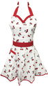 Wrapables Adjustable Flirty Hostess Apron, Sweet Cherries...