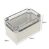 YXQ Clear Junction Box 130 x 80 x 70mm PC Transparent Cover ABS Enclosure Waterproof Project Case Outdoor (5.1 x 3.2 x 2.8 inches)...
