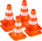 STOBOK Traffic Cone, 14pcs Traffic Signs Toys Miniature Traffic Road Cone Construction Toys Mini Cones Kids DIY Traffic Roadblock Toy for Kids Edu...