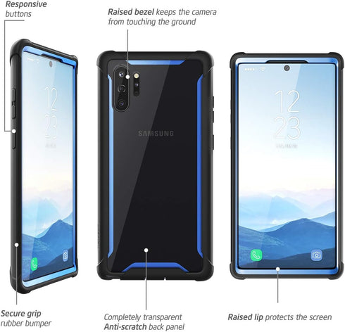 i-Blason Ares Clear Case for Galaxy Note 10 Plus/Note 10 Plus 5G 2019 Release, Dual Layer Rugged Clear Bumper Case Without Built-in Screen Protect...