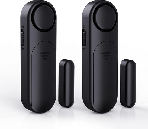 Door Alarm When Opened (2 Pack), 120dB Door and Window Open Sensor for Home Security/Kid Safety/Pool Safety, Sliding Front Door Opening Sensor Ale...