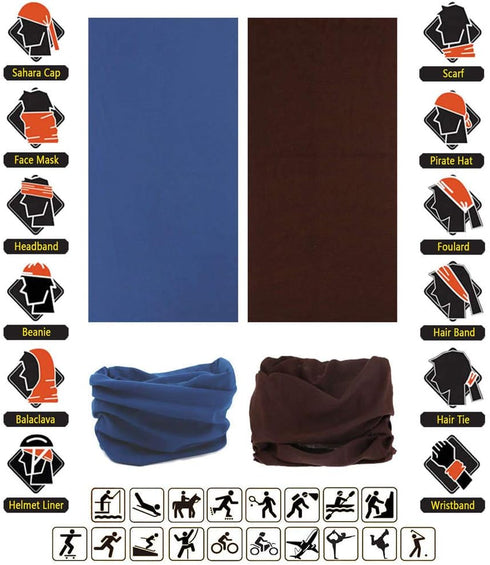 Headband Neck Gaiter Head Wrap Headwear Face Mask Magic Scarf Bandana for Men and Women...