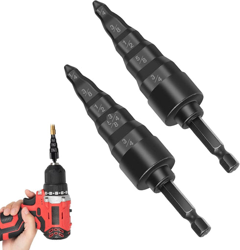2pcs Copper Tube Expander, 5 in 1 Air Conditioner Swage Tube Expander, Swaging Drill Set, 1/4'', 3/8'', 1/2'', 5/8'', 3/4'' Copper Tubing Tool, fo...
