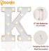 Pooqla LED Marquee Letter Lights Sign, Light Up Alphabet Letter for Home Party Wedding Decoration K...