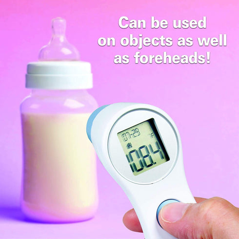 Digital Forehead Thermometer - Infrared - White (Body Temperature Reader, Lightweight, Compact)...