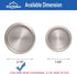 HOMOTEK Closet Door Finger Pull 2-1/8”, Easy Snap in Installation, Satin Nickel Finish, No Nail Require, Fits a 5/16”Depth x 2-1/8" Diameter Openi...