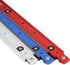 Aluminium Alloy Miter Bar Clamping Tool Slider Table Saw Gauge Rod T-Slot Track Bar Rail for Router Tables and Woodworking,300mm-Red...