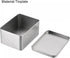 uxcell Metal Tin Box, 4.92" x 3.54" x 2.36" Rectangular Empty Tinplate Containers with Lids, Silver Tone, for Home Organizer, Candles, Gifts, Car ...