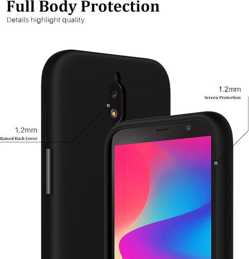 CHUANG Case for Hot Pepper Serrano 3 A95B A95C A95J Phone Case TPU Soft Silicone Cover, Shockproof Silicone Phone Case with Microfiber Lining?Blac...