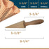 O'Creme Pizzelle Roller/Krumkake Cone/Ice Cream Cone Mold, 9.25 Inches Strong and Smooth - Beechwood...