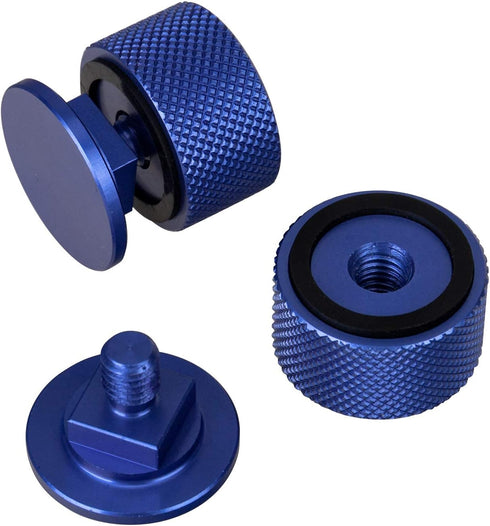 3mirrors Welding Hood (Pipeliner) Helmet Fasteners Blue Headgear Replacement Parts Accessories Screws Flip Hood Aluminum -Anodized w/Silicone Wash...