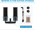 hygger Sponge Filter, Aquarium Filter Double Sponge Replaceable Media with 4 Biochemical Sponges and 1 Bag of Filtered Ceramic Balls Ultra Quiet F...