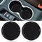 SUNCARACCL Car Cup Holder Coaster, 2 Pack Universal Bling Vehicle Insert (2.75" Diameter), Crystal Rhinestone Car Interior Accessories (Black with...