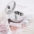 Honbay Fashion Marble Contact Lens Case Portable Contact Lens Box Kit with Mirror (Round) (Silver)...