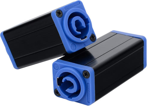 GELRHONR ZAC3MM-1 AC Powercon Coupler,LED Power Connector, Beam Light Power Adapter, Stage Lighting Power Extension Connector - Blue 20A(1 Pack)...
