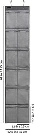 Behind Door Hanging Kids Shoes Organizer Closet Shoe Organizer Shoe Rack with 12 Mesh Pockets (12 Pockets)...