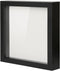 Muzilife 8x8 Shadow Box Picture Frame with Linen Board - Deep Wood & Glass Display Case Ready to Hang Memory Box Baby Sports Memorabilia, Pins, Aw...