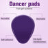 8 Pieces Gel Ball of Foot Cushions Metatarsal Pads for Women and Men Clear Gel Ball of Foot Cushions Soft Metatarsal Forefoot Cushioning Foot Pain...