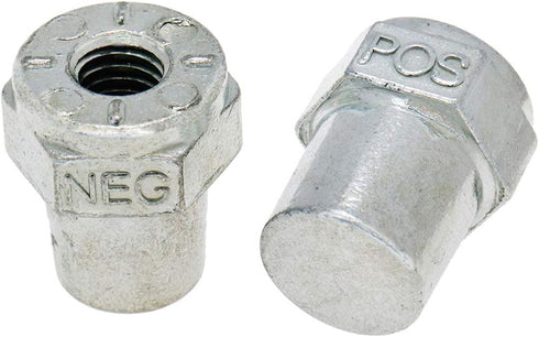 2 Pairs Car Positive Negative Battery Post Terminal Zinc Alloy Battery Adapters, 3/8 Female Thread...