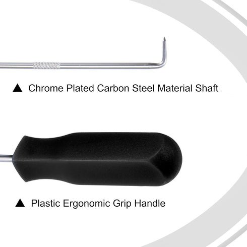 MECCANIXITY O-Ring Pick and Hooks 4in1 Set 140mm Oil Seal Gasket Precision Screwdriver Puller Remover Tool, Black...