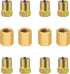 Tnisesm 12Pcs 7/16"-24 Threads Brake Line Fittings Assortment For 1/4" Brake Line Tube(4 Unions, 8 Nuts)...