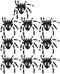 10Pcs/Set Halloween Decorative Spiders Small Plastic Fake Spider Toys Halloween Party Funny Joke Prank Realistic Props (White)...