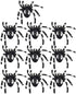 10Pcs/Set Halloween Decorative Spiders Small Plastic Fake Spider Toys Halloween Party Funny Joke Prank Realistic Props (White)...