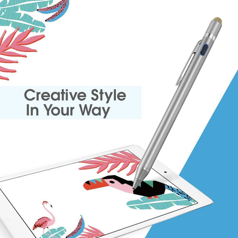 2-in-1 Active Stylus Digital Pen with 1.5mm Ultra Fine Tip for iPad iPhone Samsung Tablets, Work on Touchscreen Phones and Tablets,Good at Drawing...