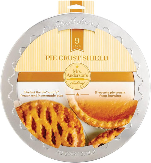 Mrs. Anderson’s Baking Pie Crust Protector Shield, Fits 8-Inch Plates...