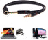 D & K Exclusives Headphone Splitter for Computer, 3-Pack Audio/Mic Splitter 3.5mm Female to 2 Dual 3.5mm Male Headphone Mic Audio Y Splitter Cable...